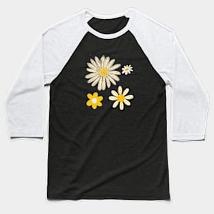 Daisies Retro Since Positive Flora Minimalist Baseball T-Shirt